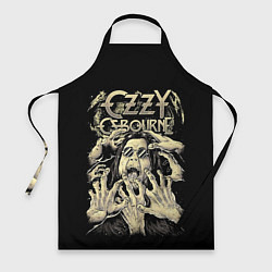 Фартук кулинарный Ozzy Osbourne - head and hands, цвет: 3D-принт