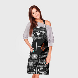 Фартук кулинарный Twenty one pilots rock logo, цвет: 3D-принт — фото 2