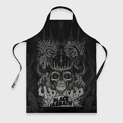 Фартук кулинарный Black Sabbath death skull, цвет: 3D-принт