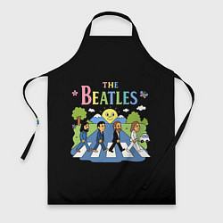Фартук The Beatles, мультяшный стиль