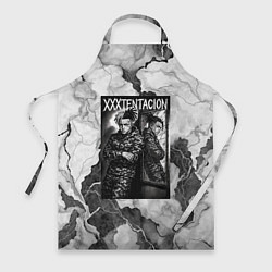 Фартук кулинарный XXXTentacion облокотился об зеркало, цвет: 3D-принт