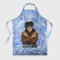 Фартук кулинарный XXXTentacion - скрещенные руки, цвет: 3D-принт