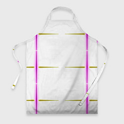 Фартук Color white pink yellow stripes
