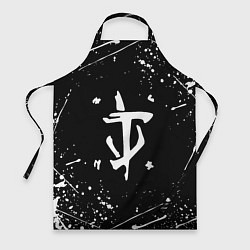 Фартук кулинарный Doom краски белые, цвет: 3D-принт