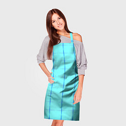 Фартук кулинарный Сolor blue line, цвет: 3D-принт — фото 2