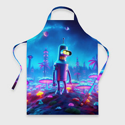 Фартук Бендер на сказочной неоновой грибной планете - ней