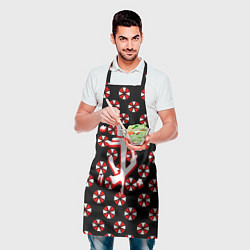 Фартук кулинарный Doom x resident evil pattern, цвет: 3D-принт — фото 2