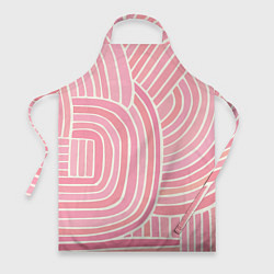 Фартук кулинарный Абстрактный узор розовый, цвет: 3D-принт