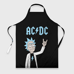 Фартук кулинарный ACDC и Рик Санчес из Рик и Морти, цвет: 3D-принт