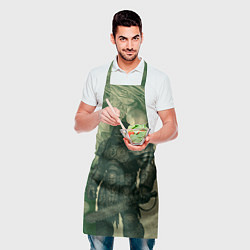 Фартук кулинарный Мощный бронированный хищник, цвет: 3D-принт — фото 2