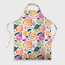 Фартук кулинарный Яркие спирали, цвет: 3D-принт