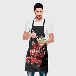 Фартук кулинарный Radiohead red minotaur, цвет: 3D-принт — фото 2