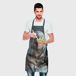 Фартук кулинарный Цири с янтарными глазами, цвет: 3D-принт — фото 2