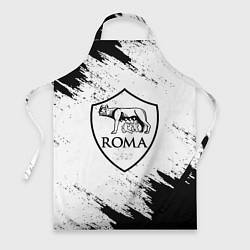 Фартук кулинарный ROMA черно белые штрихи, цвет: 3D-принт
