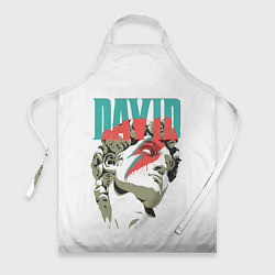 Фартук кулинарный David Bowie статуя Давида, цвет: 3D-принт