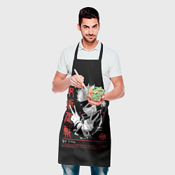 Фартук кулинарный Годжо Сатору из Магической битвы, цвет: 3D-принт — фото 2