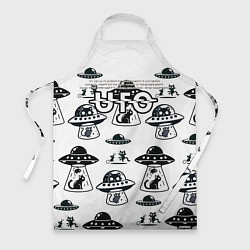 Фартук кулинарный UFO и котики, цвет: 3D-принт