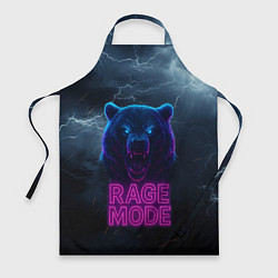 Фартук кулинарный Rage mode злой медведь, цвет: 3D-принт