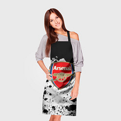 Фартук кулинарный Арсенал черно белые краски, цвет: 3D-принт — фото 2