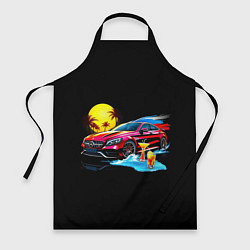 Фартук кулинарный Mercedes amg, цвет: 3D-принт