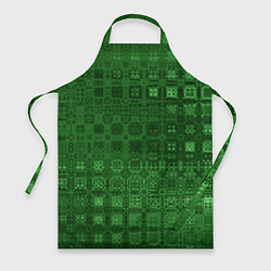 Фартук кулинарный Текстура изумрудное мерцание, цвет: 3D-принт