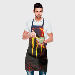 Фартук кулинарный Monster energy броня краски, цвет: 3D-принт — фото 2