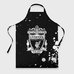Фартук кулинарный Liverpool белые текстура краски, цвет: 3D-принт