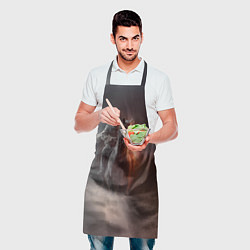 Фартук кулинарный Всадник на лошади из тумана, цвет: 3D-принт — фото 2