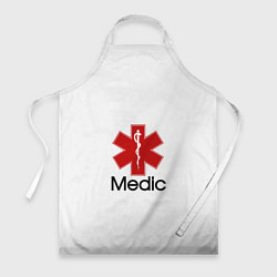 Фартук кулинарный Медик, цвет: 3D-принт