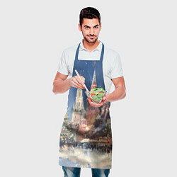Фартук кулинарный Новый год - Москва, цвет: 3D-принт — фото 2