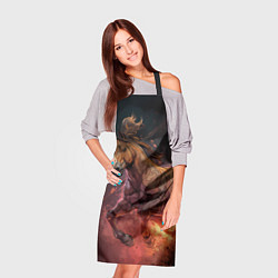 Фартук кулинарный Огненная лошадь, цвет: 3D-принт — фото 2