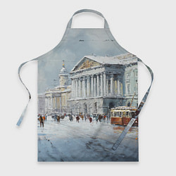 Фартук Зимний Питер красками