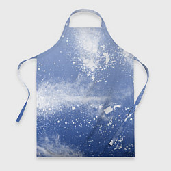 Фартук кулинарный Снежки попали в тебя, цвет: 3D-принт
