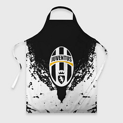 Фартук кулинарный Ювентус краски всплеск текстура, цвет: 3D-принт