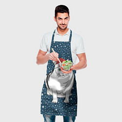 Фартук кулинарный Кот мем - 2026, цвет: 3D-принт — фото 2