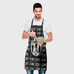 Фартук кулинарный Juventus sport pattern, цвет: 3D-принт — фото 2