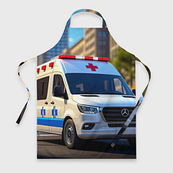 Фартук кулинарный Машина скорой помощи, цвет: 3D-принт