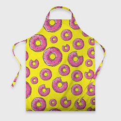 Фартук кулинарный Пончики Гомера, цвет: 3D-принт
