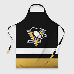 Фартук кулинарный Pittsburgh Penguins: Black, цвет: 3D-принт