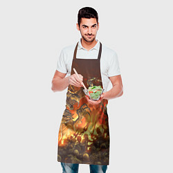 Фартук кулинарный Dark Souls: Fire Dragon, цвет: 3D-принт — фото 2