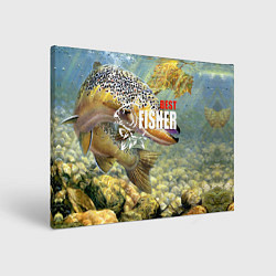 Картина прямоугольная Лучший рыбак - осетр