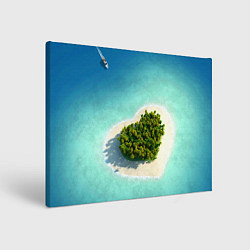 Холст прямоугольный Остров, цвет: 3D-принт