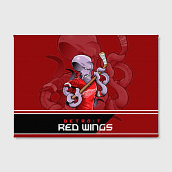 Холст прямоугольный Detroit Red Wings, цвет: 3D-принт — фото 2