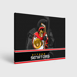 Холст прямоугольный Ottawa Senators, цвет: 3D-принт