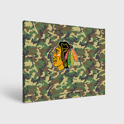 Холст прямоугольный Blackhawks Camouflage, цвет: 3D-принт
