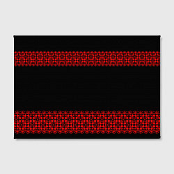 Холст прямоугольный Славянский орнамент (на чёрном), цвет: 3D-принт — фото 2