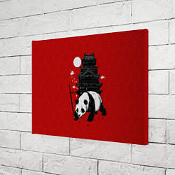 Холст прямоугольный Panda Warrior, цвет: 3D-принт — фото 2