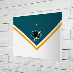 Холст прямоугольный NHL: San Jose Sharks, цвет: 3D-принт — фото 2