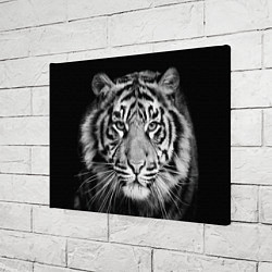Холст прямоугольный Мордочка тигра, цвет: 3D-принт — фото 2