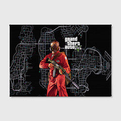 Холст прямоугольный GTA V: Map, цвет: 3D-принт — фото 2